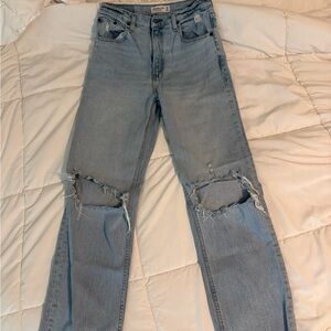 Abercrombie & Fitch Light Blue Boyfriend Jeans